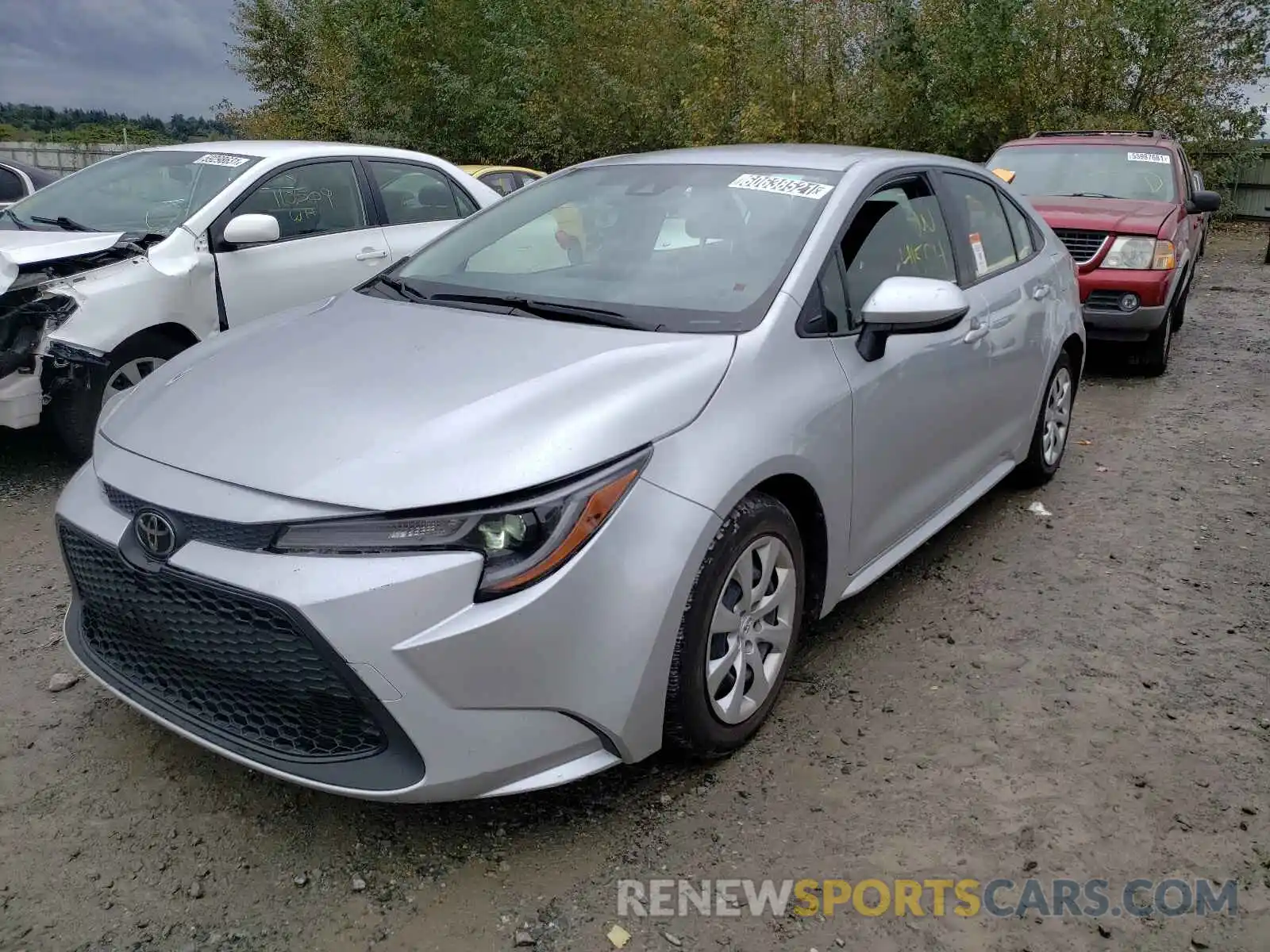 2 Photograph of a damaged car JTDEPRAE0LJ075294 TOYOTA COROLLA 2020