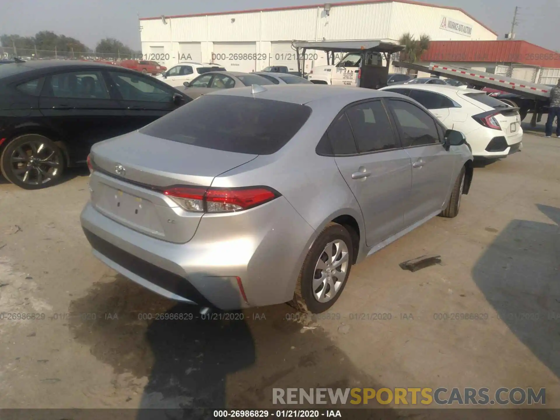 4 Photograph of a damaged car JTDEPRAE0LJ076896 TOYOTA COROLLA 2020