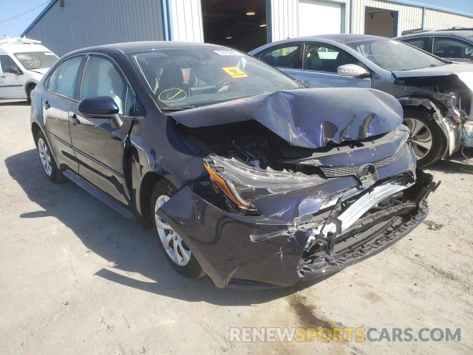 1 Photograph of a damaged car JTDEPRAE0LJ077711 TOYOTA COROLLA 2020