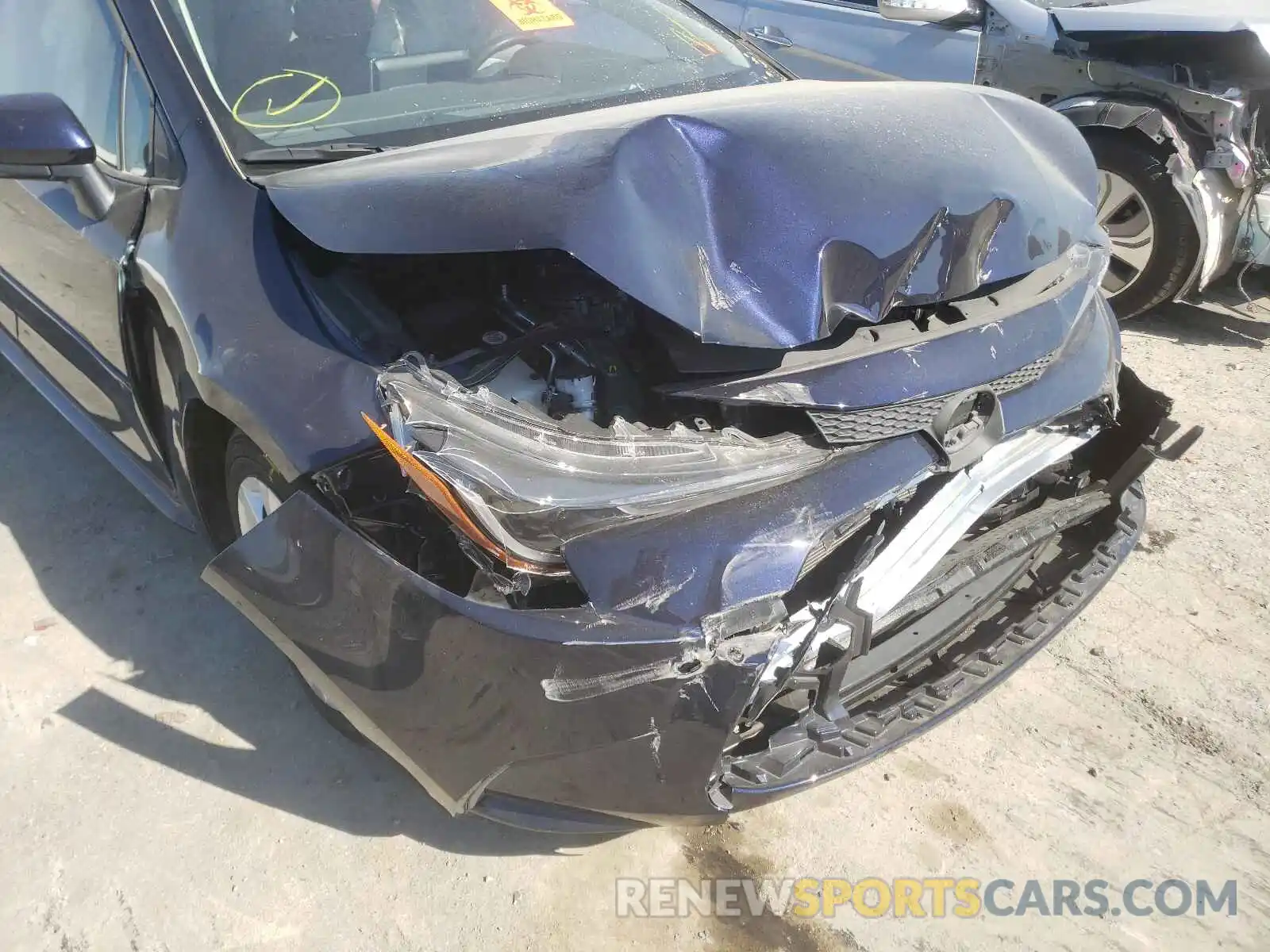 9 Photograph of a damaged car JTDEPRAE0LJ077711 TOYOTA COROLLA 2020