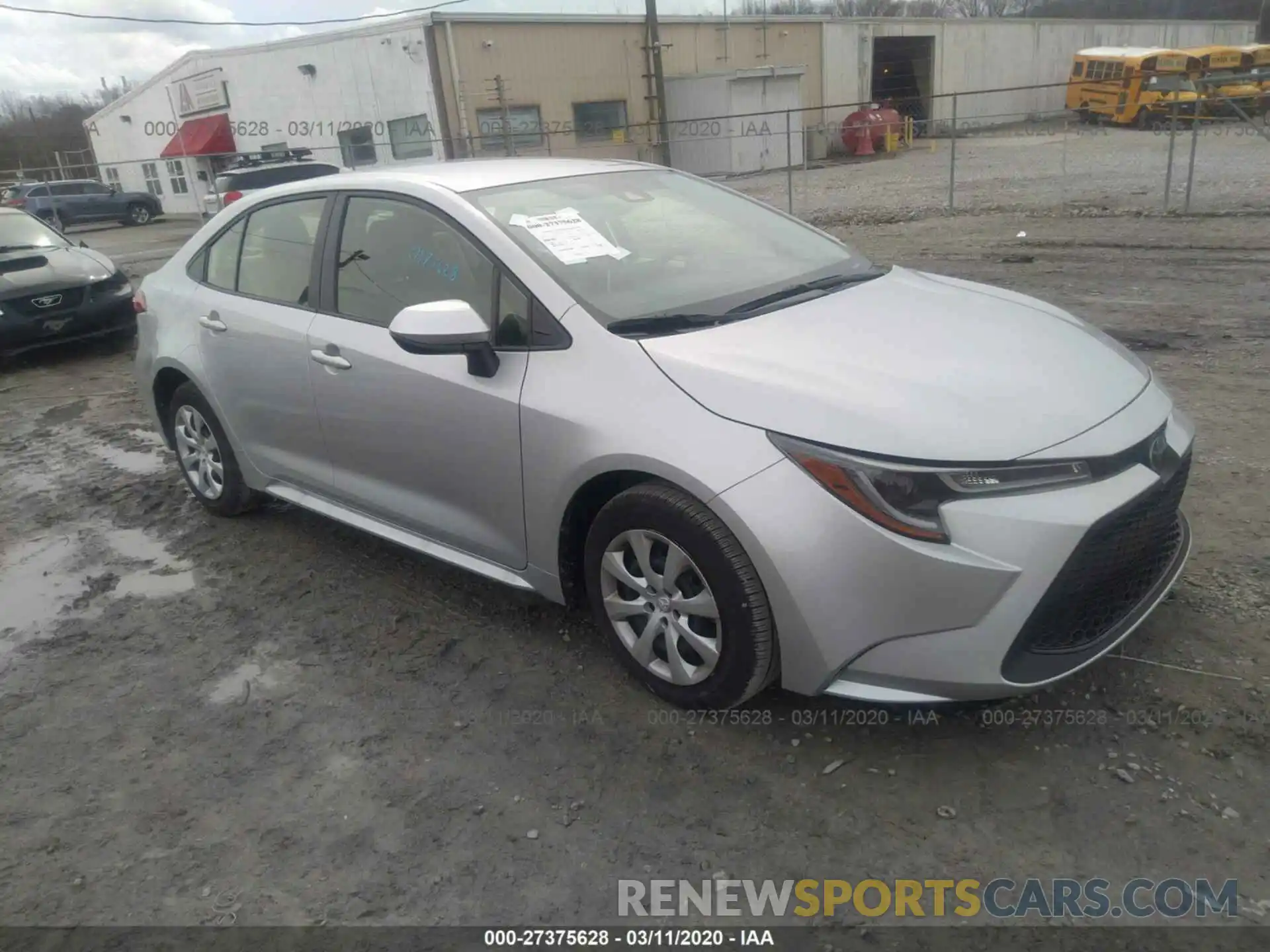 1 Photograph of a damaged car JTDEPRAE0LJ077773 TOYOTA COROLLA 2020