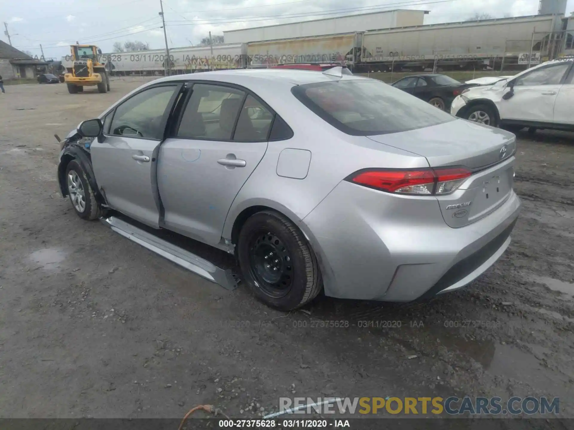 3 Photograph of a damaged car JTDEPRAE0LJ077773 TOYOTA COROLLA 2020