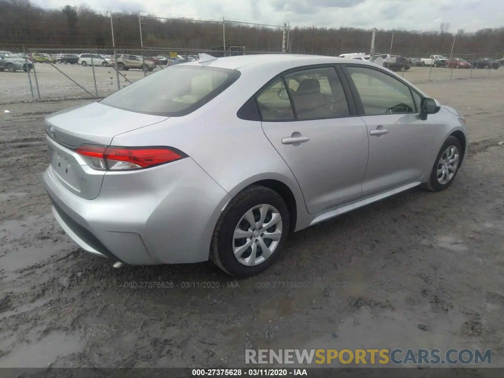 4 Photograph of a damaged car JTDEPRAE0LJ077773 TOYOTA COROLLA 2020