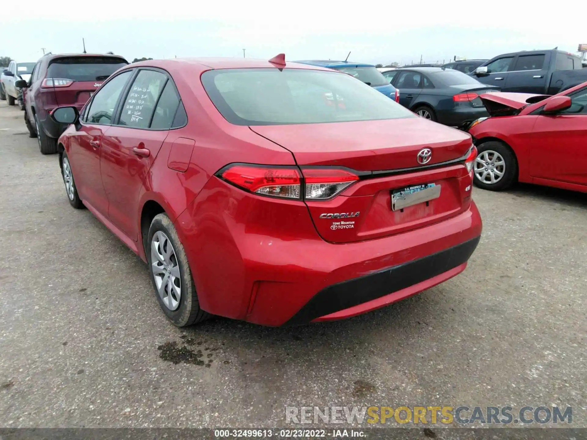 3 Photograph of a damaged car JTDEPRAE0LJ077790 TOYOTA COROLLA 2020