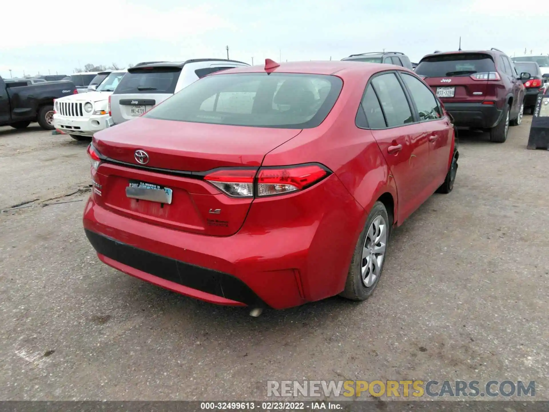 4 Photograph of a damaged car JTDEPRAE0LJ077790 TOYOTA COROLLA 2020