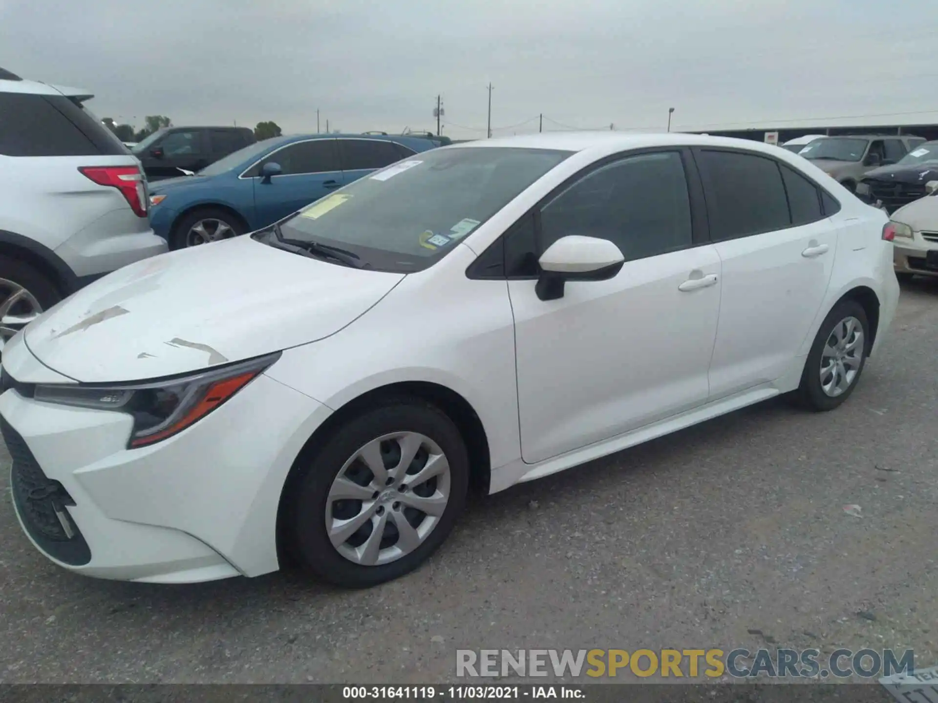 2 Photograph of a damaged car JTDEPRAE0LJ078387 TOYOTA COROLLA 2020