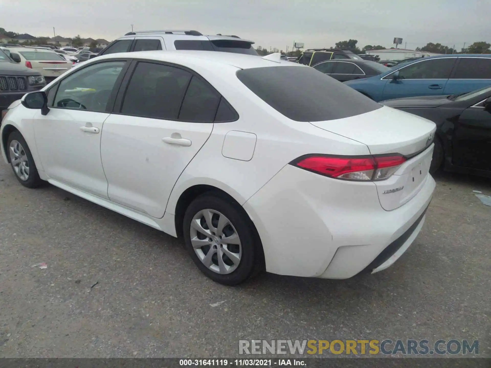 3 Photograph of a damaged car JTDEPRAE0LJ078387 TOYOTA COROLLA 2020