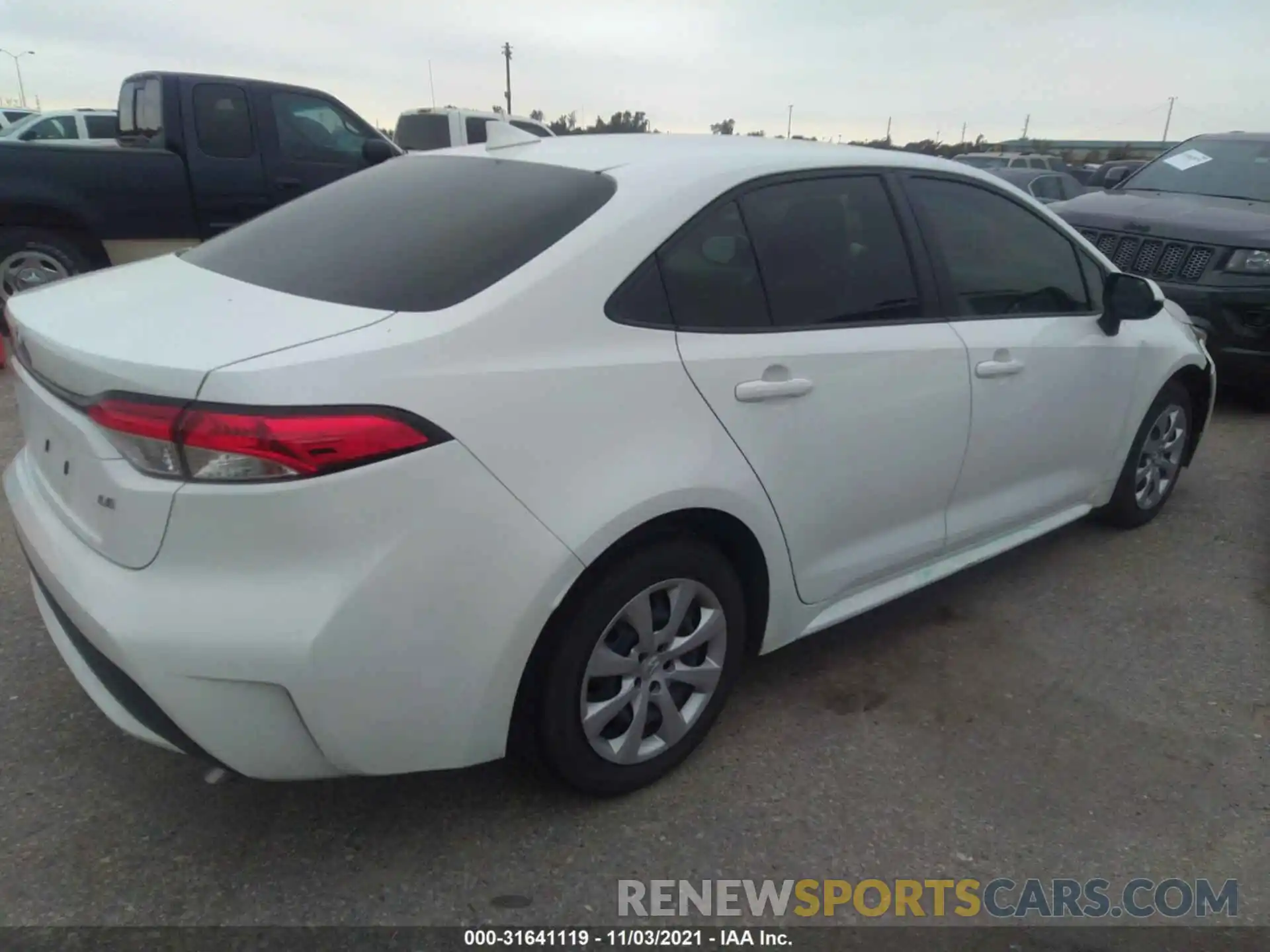 4 Photograph of a damaged car JTDEPRAE0LJ078387 TOYOTA COROLLA 2020