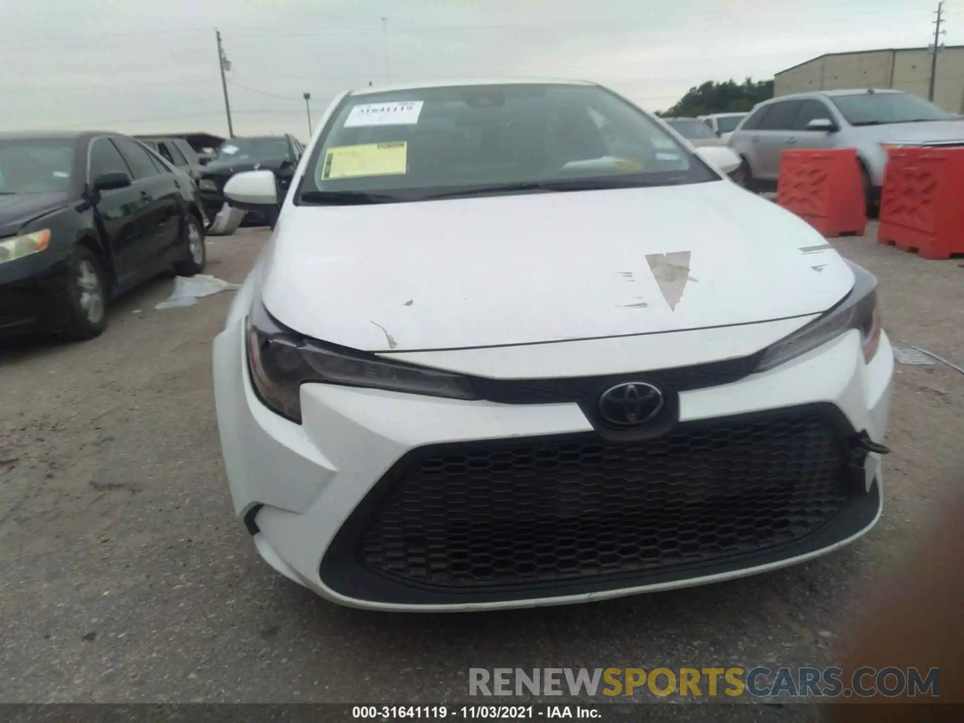 6 Photograph of a damaged car JTDEPRAE0LJ078387 TOYOTA COROLLA 2020