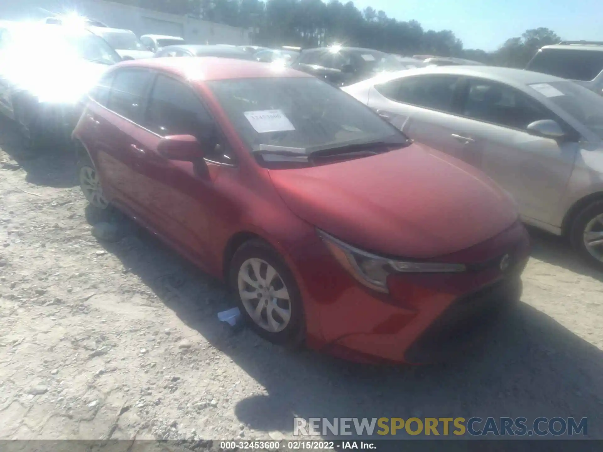 1 Photograph of a damaged car JTDEPRAE0LJ078700 TOYOTA COROLLA 2020