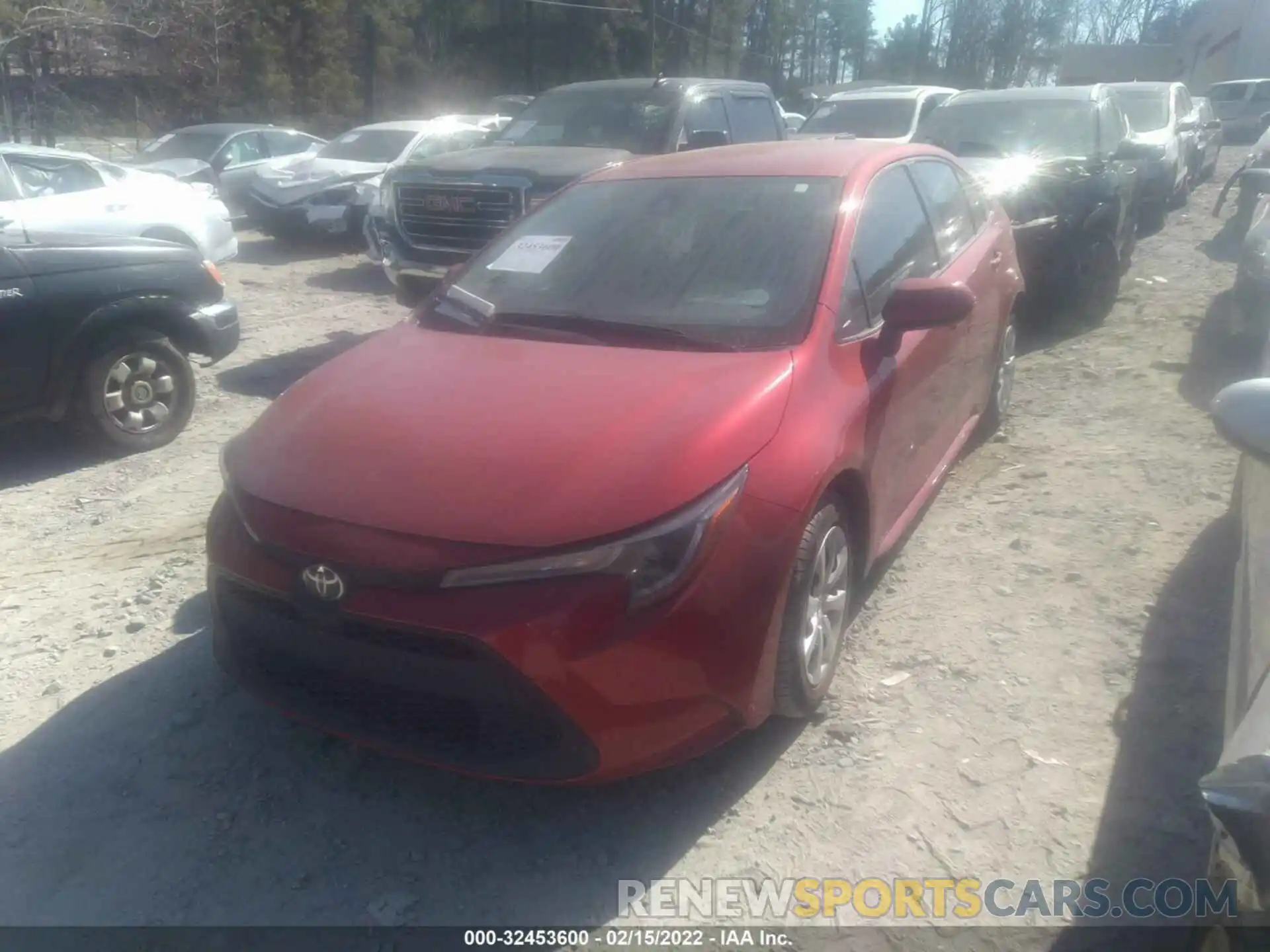 2 Фотография поврежденного автомобиля JTDEPRAE0LJ078700 TOYOTA COROLLA 2020