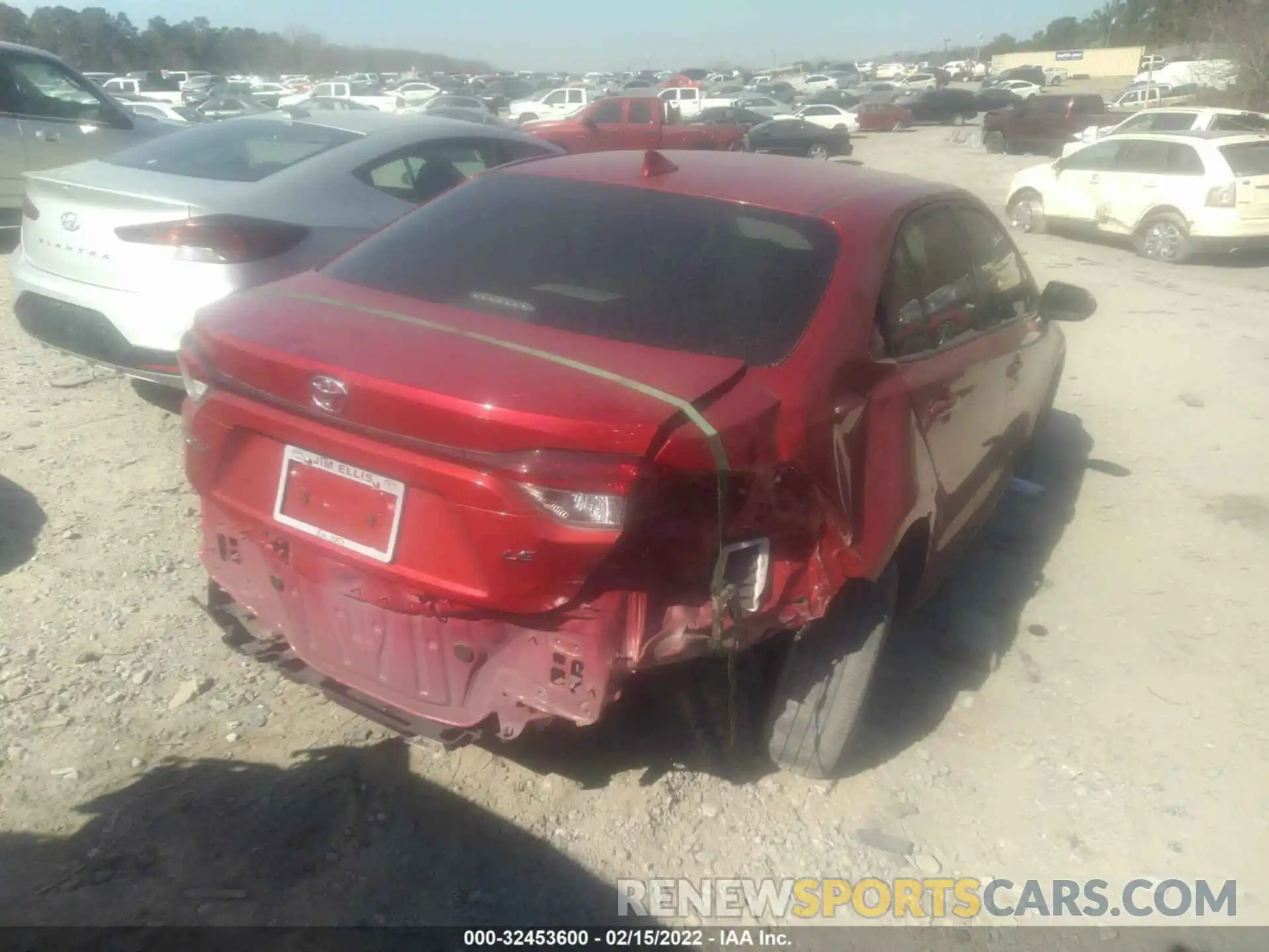 4 Photograph of a damaged car JTDEPRAE0LJ078700 TOYOTA COROLLA 2020