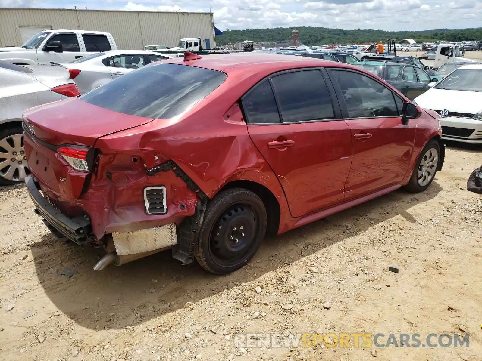 4 Photograph of a damaged car JTDEPRAE0LJ078891 TOYOTA COROLLA 2020