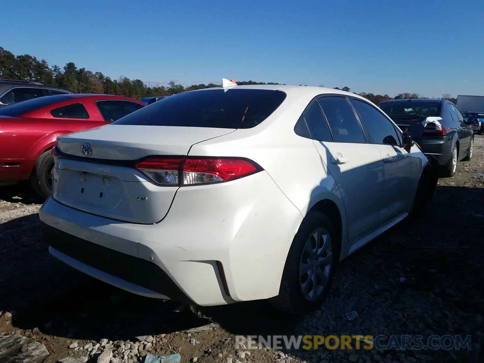 4 Photograph of a damaged car JTDEPRAE0LJ079037 TOYOTA COROLLA 2020