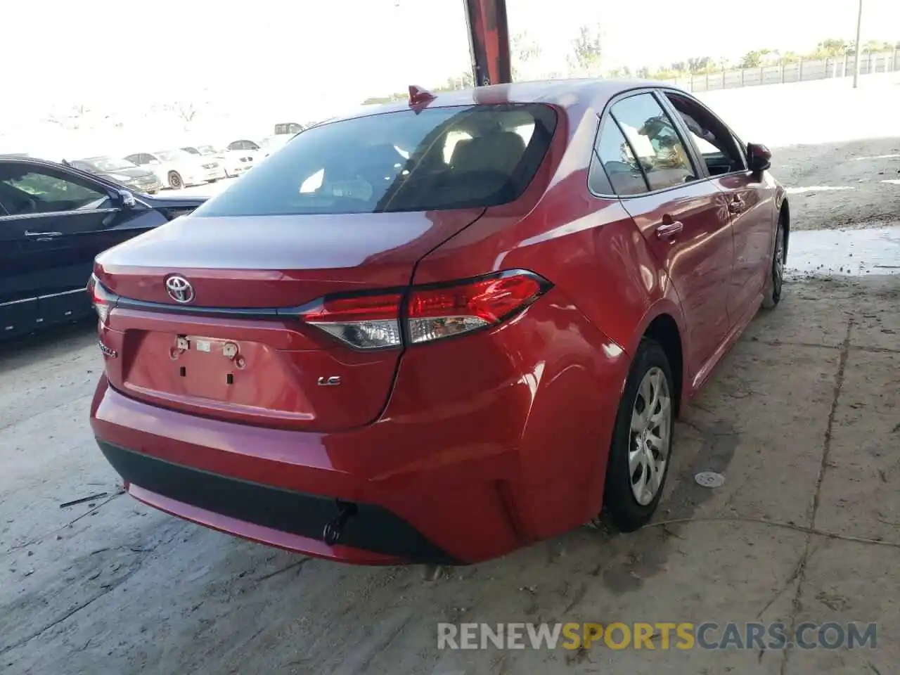 4 Photograph of a damaged car JTDEPRAE0LJ079314 TOYOTA COROLLA 2020