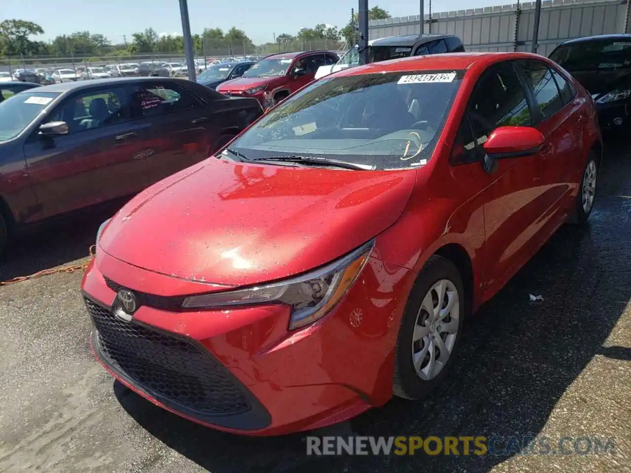 2 Photograph of a damaged car JTDEPRAE0LJ079359 TOYOTA COROLLA 2020