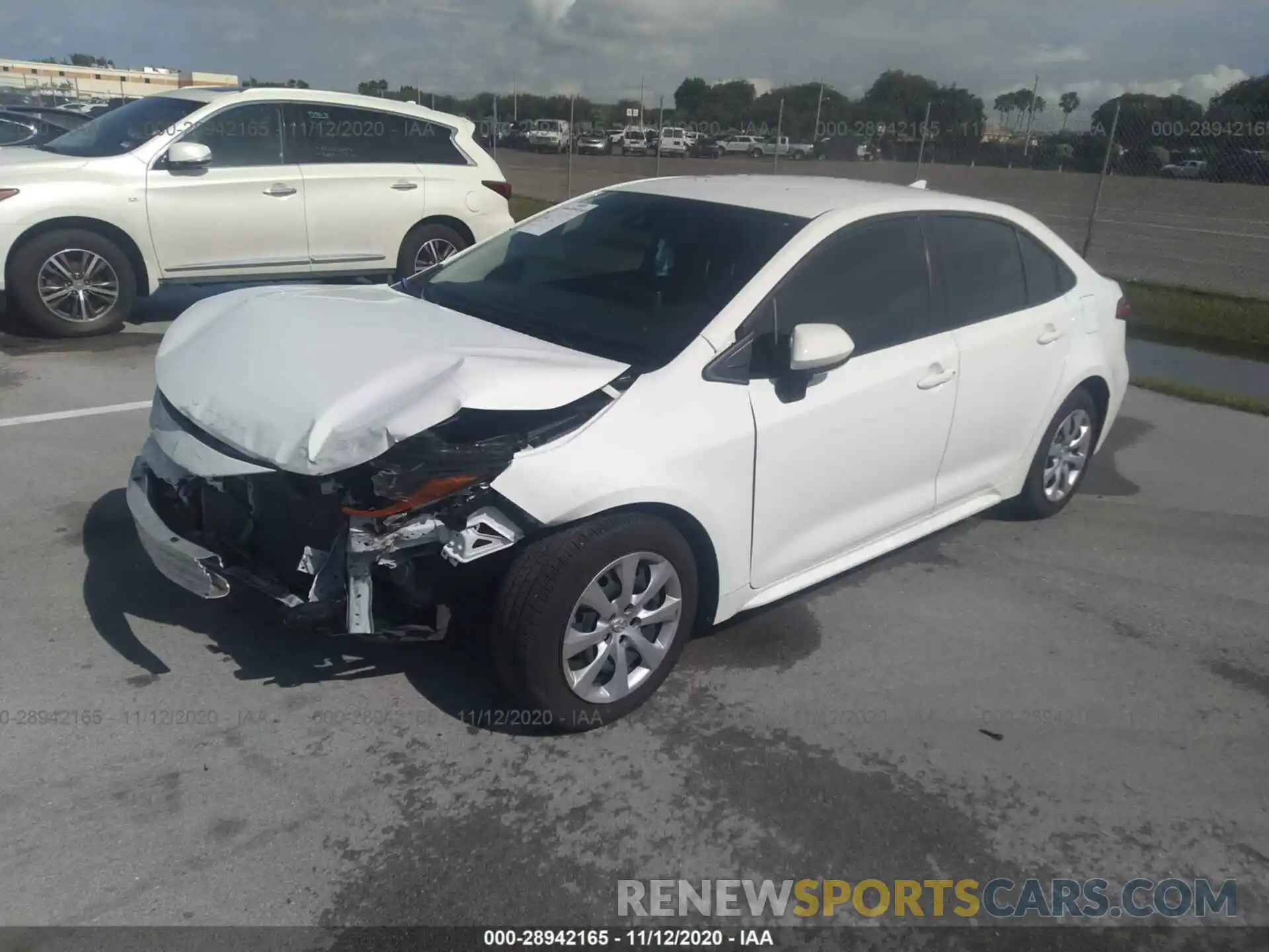 2 Photograph of a damaged car JTDEPRAE0LJ079376 TOYOTA COROLLA 2020