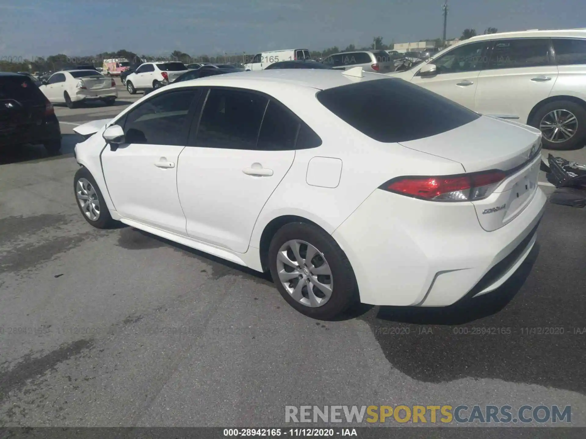 3 Photograph of a damaged car JTDEPRAE0LJ079376 TOYOTA COROLLA 2020