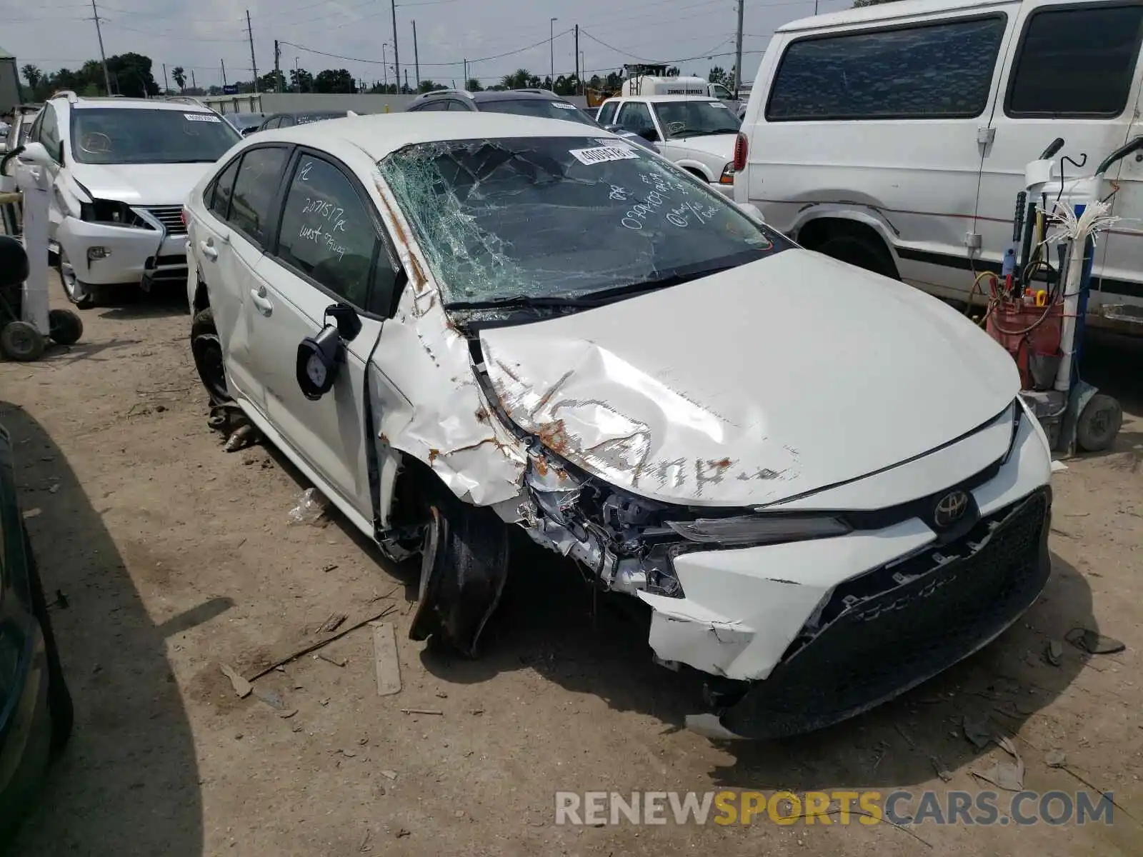 9 Photograph of a damaged car JTDEPRAE0LJ079409 TOYOTA COROLLA 2020