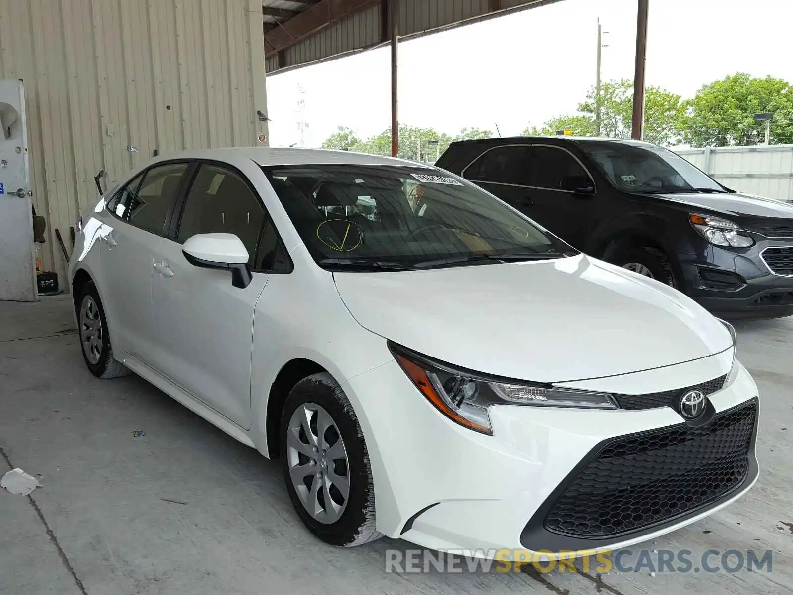 1 Photograph of a damaged car JTDEPRAE0LJ079541 TOYOTA COROLLA 2020