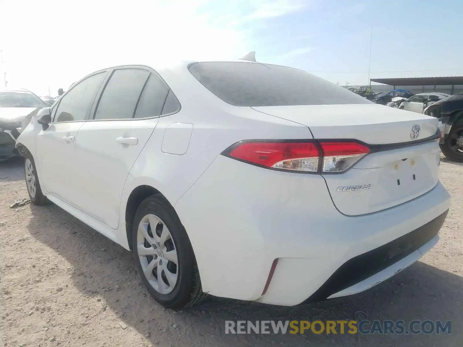 3 Photograph of a damaged car JTDEPRAE0LJ079670 TOYOTA COROLLA 2020