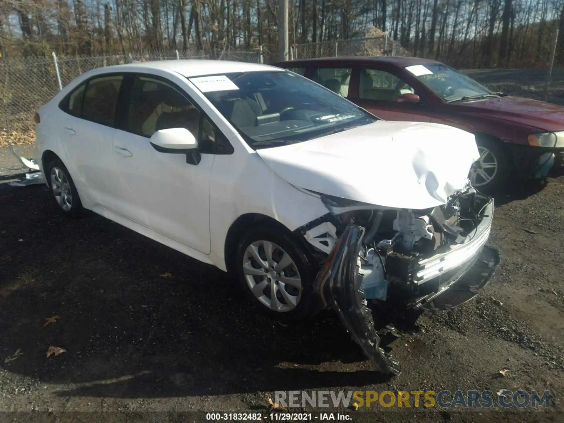 1 Photograph of a damaged car JTDEPRAE0LJ080088 TOYOTA COROLLA 2020