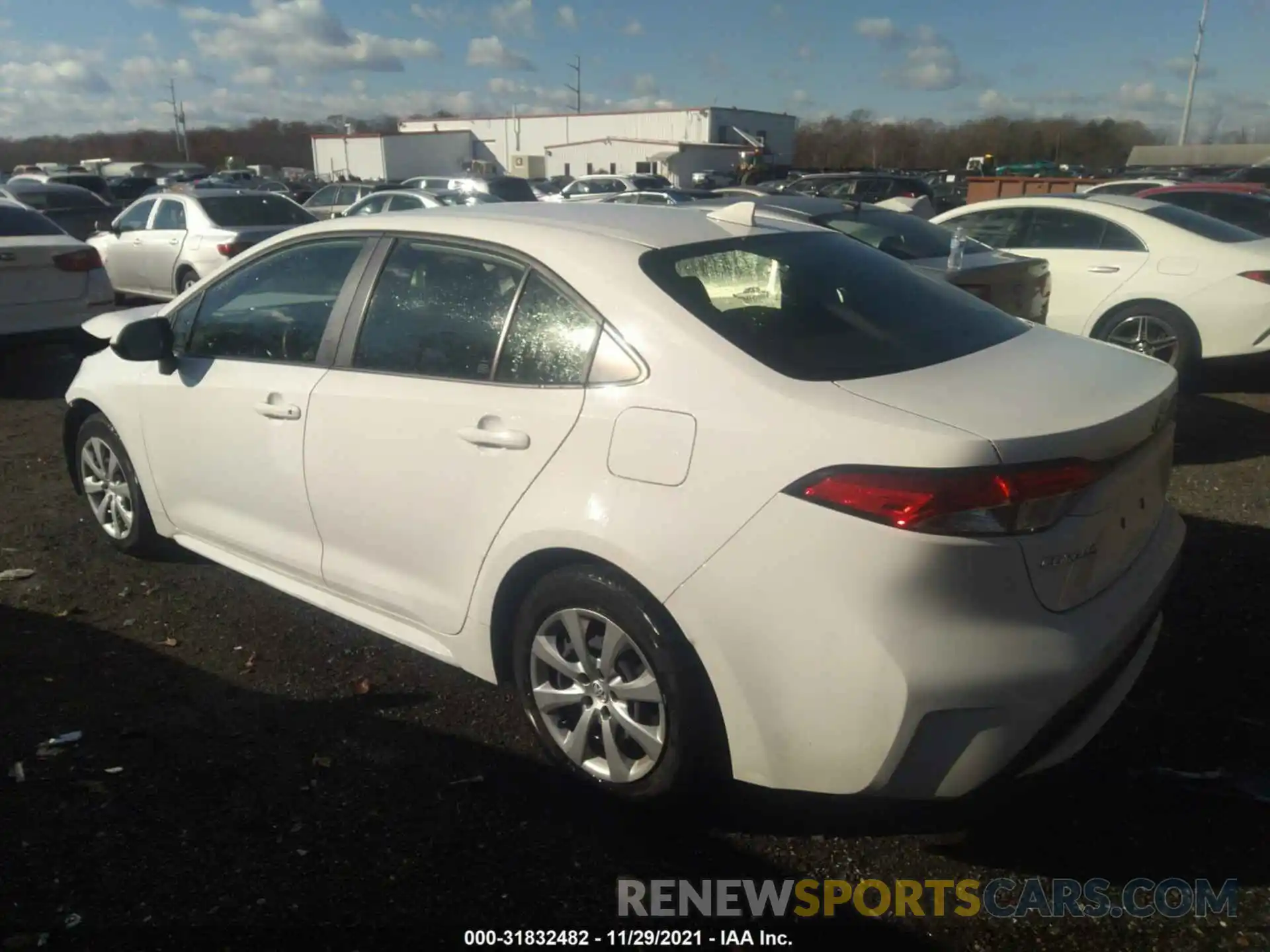 3 Photograph of a damaged car JTDEPRAE0LJ080088 TOYOTA COROLLA 2020