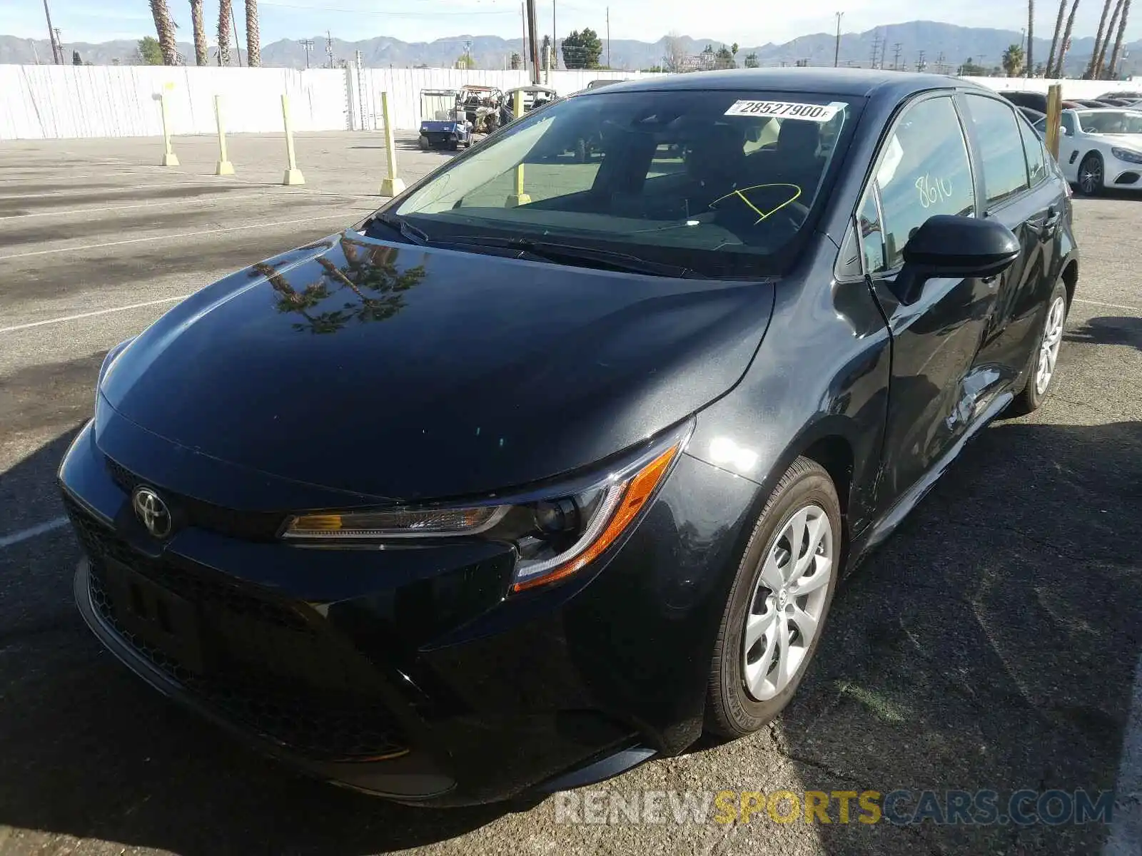 2 Photograph of a damaged car JTDEPRAE0LJ080222 TOYOTA COROLLA 2020