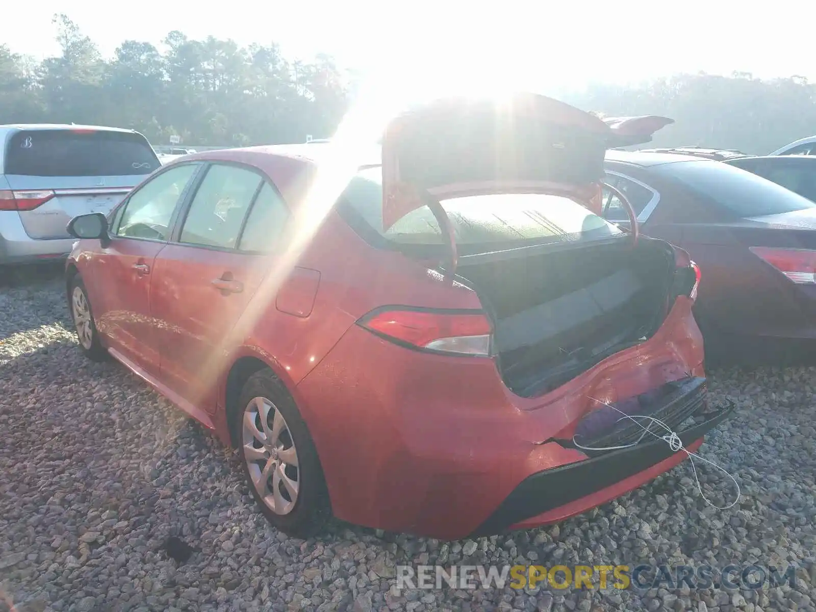 3 Photograph of a damaged car JTDEPRAE0LJ080558 TOYOTA COROLLA 2020