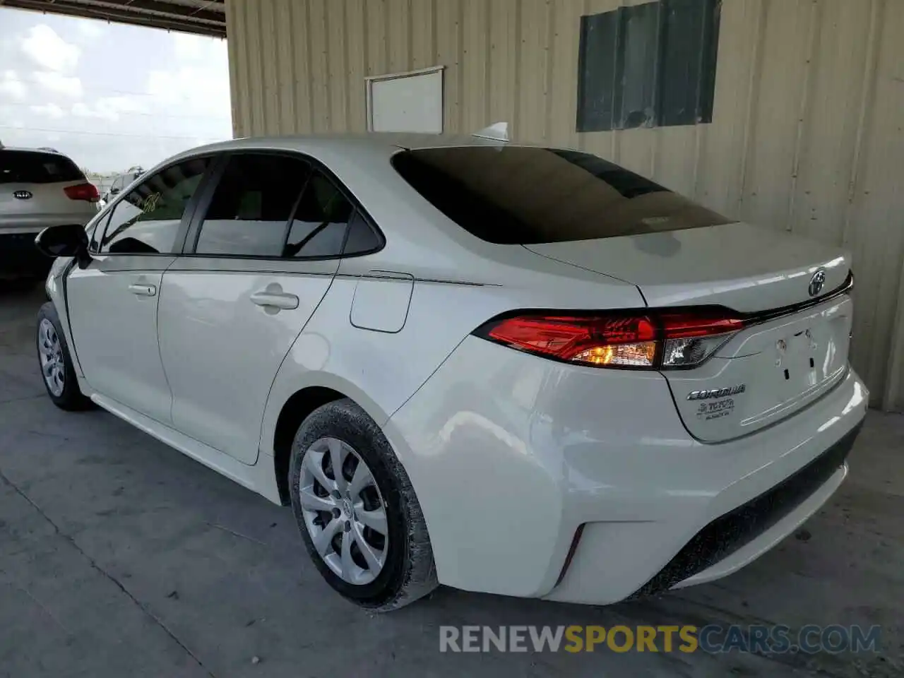 3 Photograph of a damaged car JTDEPRAE0LJ080589 TOYOTA COROLLA 2020