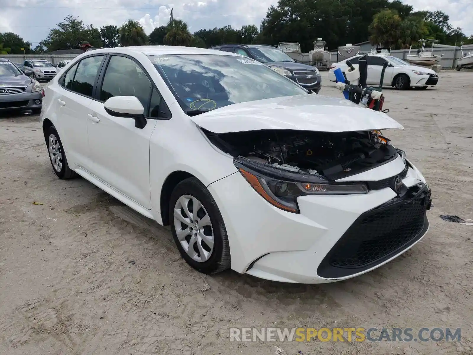 1 Photograph of a damaged car JTDEPRAE0LJ081225 TOYOTA COROLLA 2020