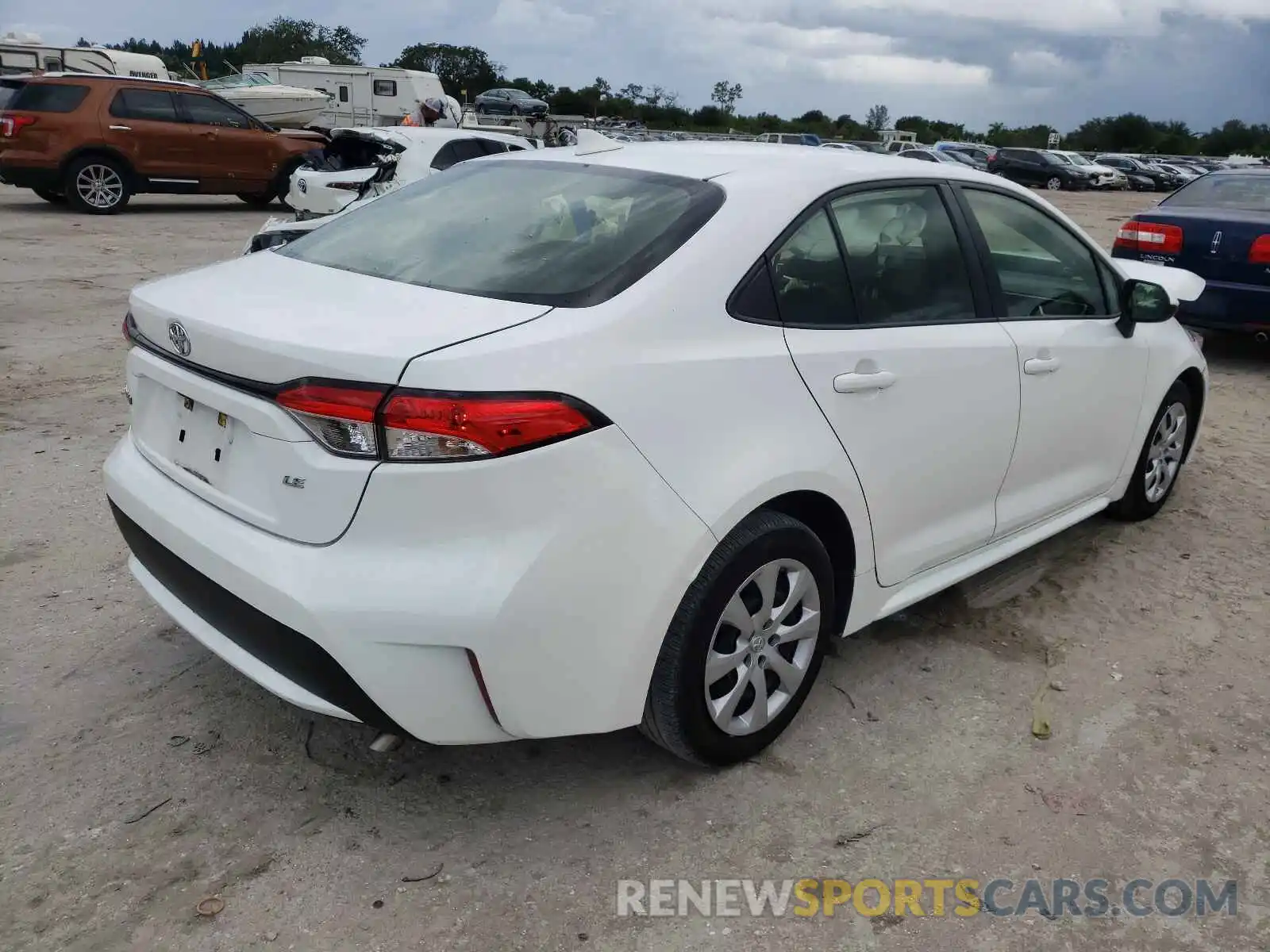 4 Photograph of a damaged car JTDEPRAE0LJ081225 TOYOTA COROLLA 2020