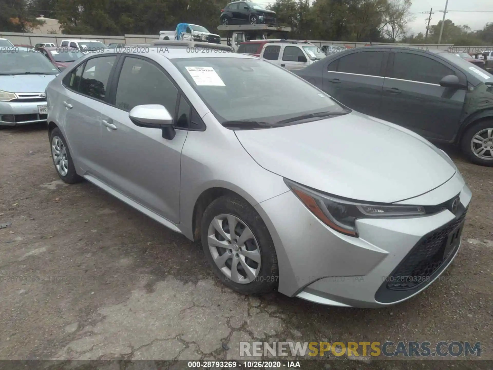 1 Photograph of a damaged car JTDEPRAE0LJ081435 TOYOTA COROLLA 2020