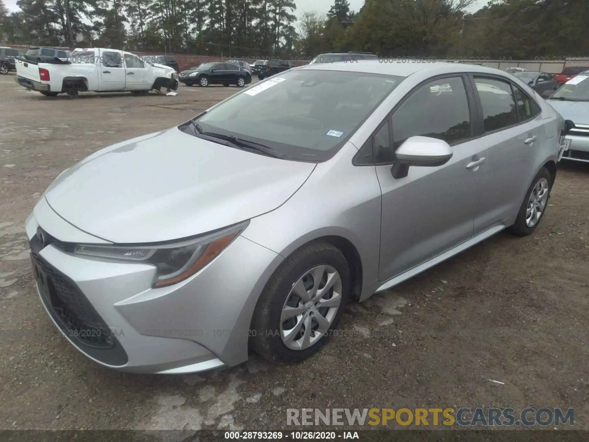 2 Photograph of a damaged car JTDEPRAE0LJ081435 TOYOTA COROLLA 2020