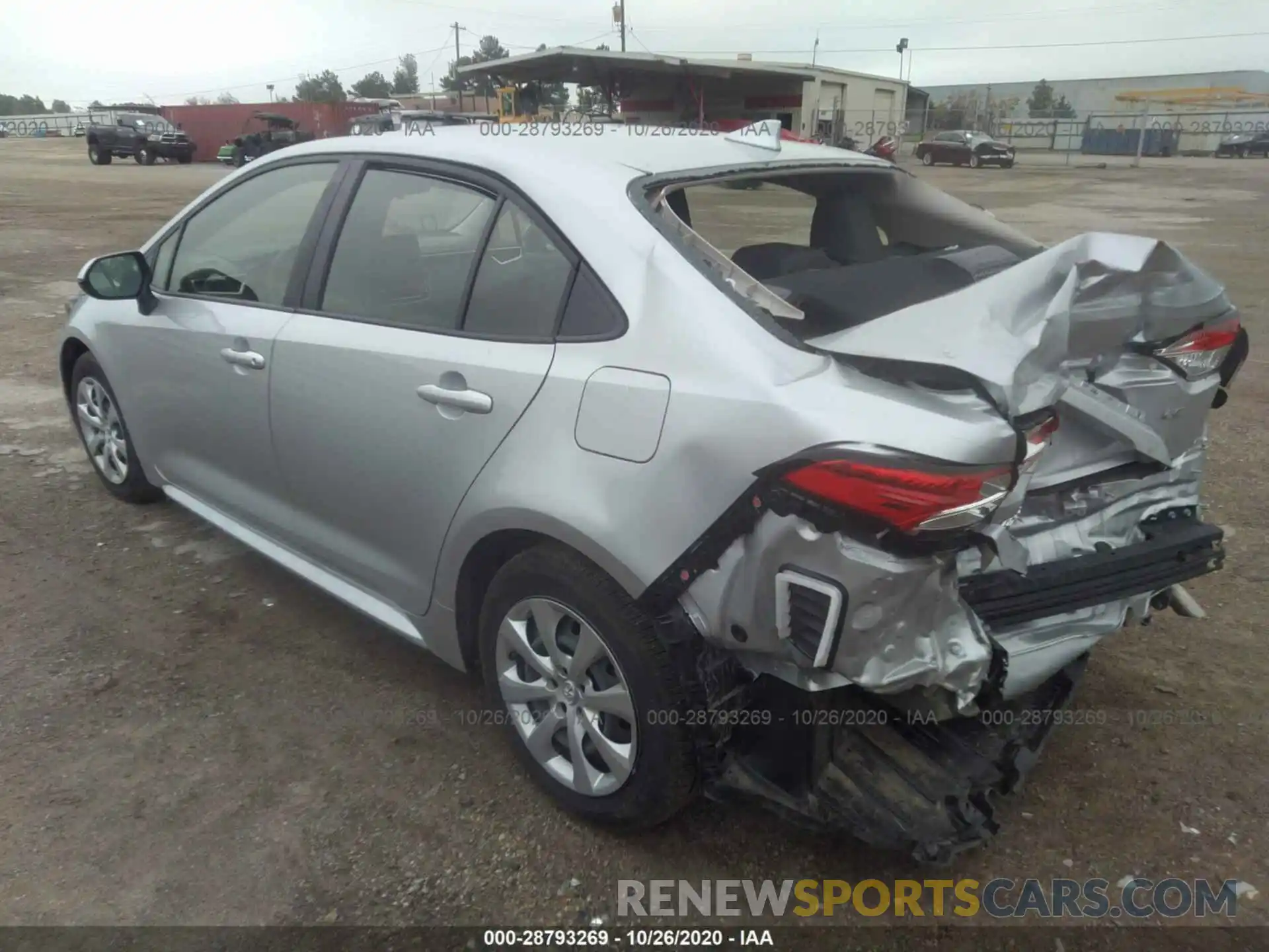 3 Photograph of a damaged car JTDEPRAE0LJ081435 TOYOTA COROLLA 2020