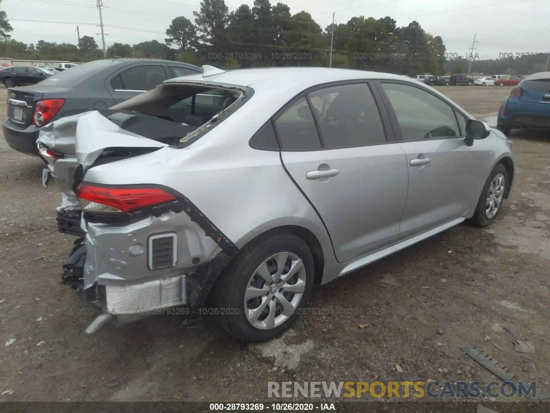 4 Photograph of a damaged car JTDEPRAE0LJ081435 TOYOTA COROLLA 2020