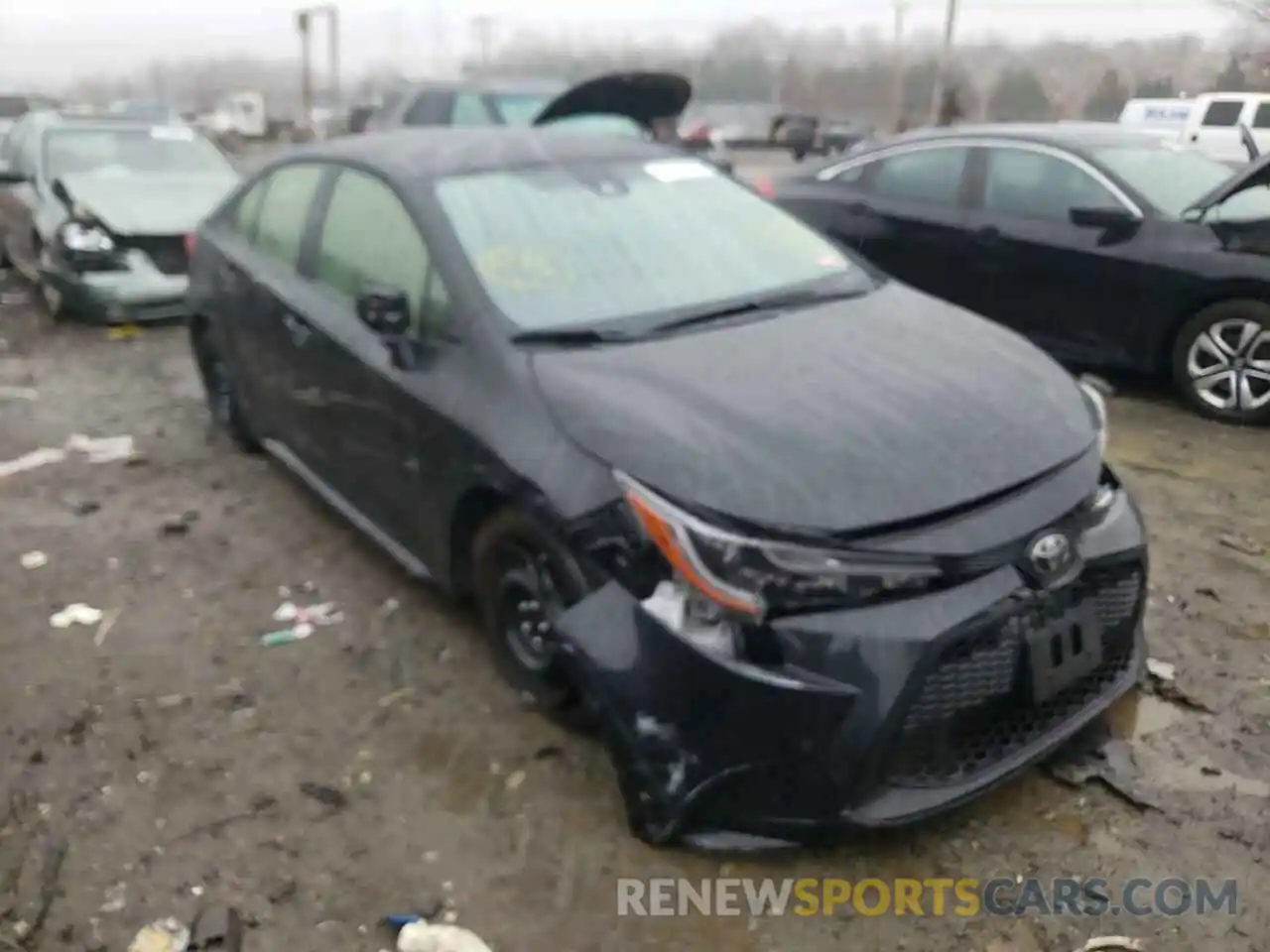 1 Photograph of a damaged car JTDEPRAE0LJ081449 TOYOTA COROLLA 2020