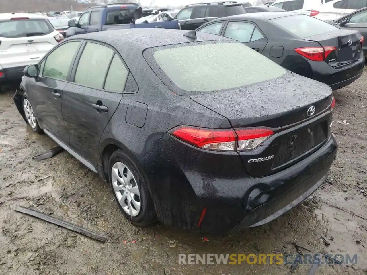 3 Photograph of a damaged car JTDEPRAE0LJ081449 TOYOTA COROLLA 2020