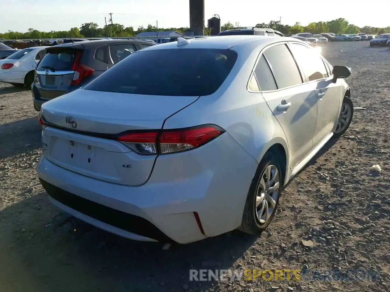 4 Photograph of a damaged car JTDEPRAE0LJ081628 TOYOTA COROLLA 2020