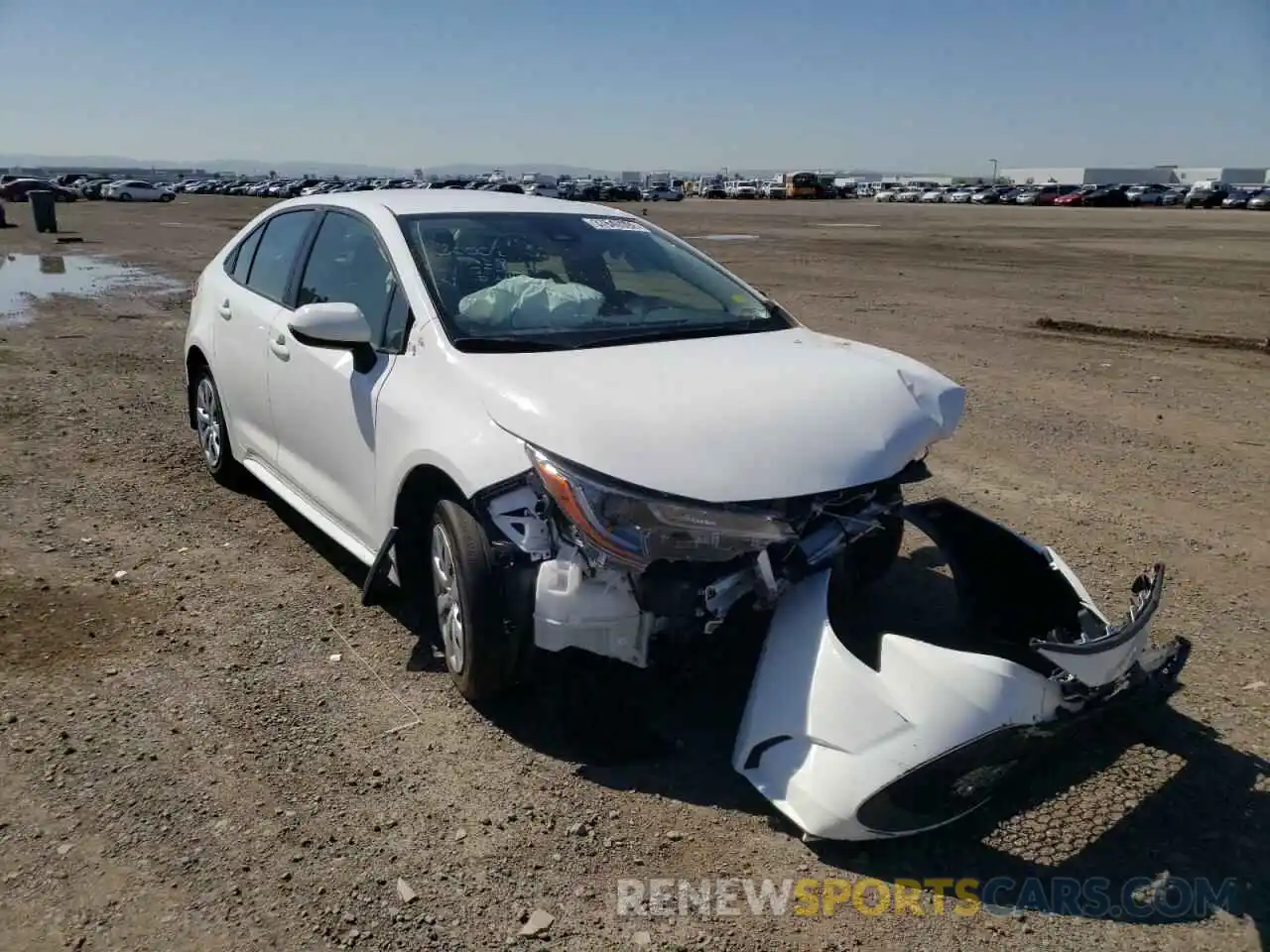 1 Photograph of a damaged car JTDEPRAE0LJ082326 TOYOTA COROLLA 2020