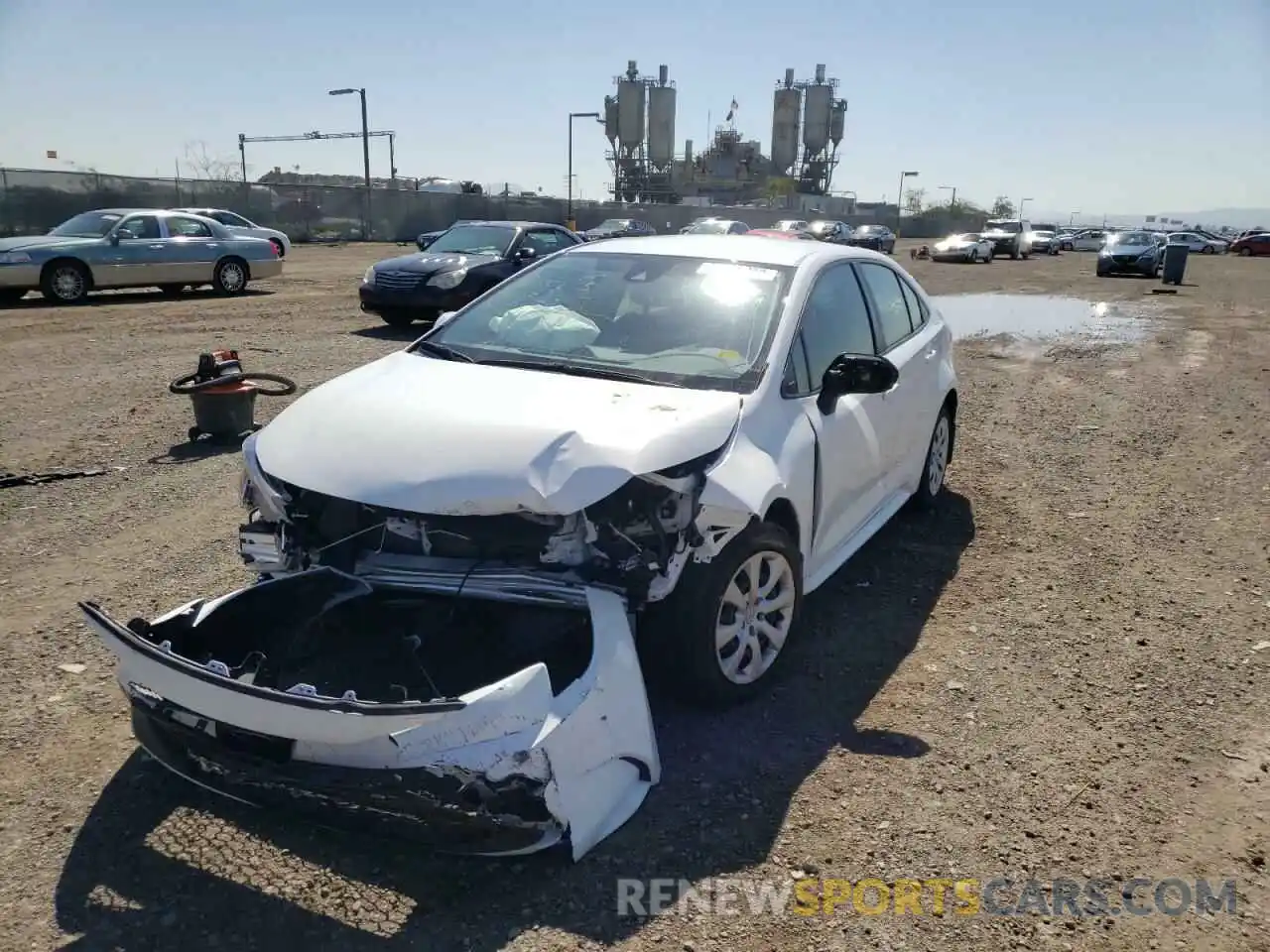 2 Photograph of a damaged car JTDEPRAE0LJ082326 TOYOTA COROLLA 2020