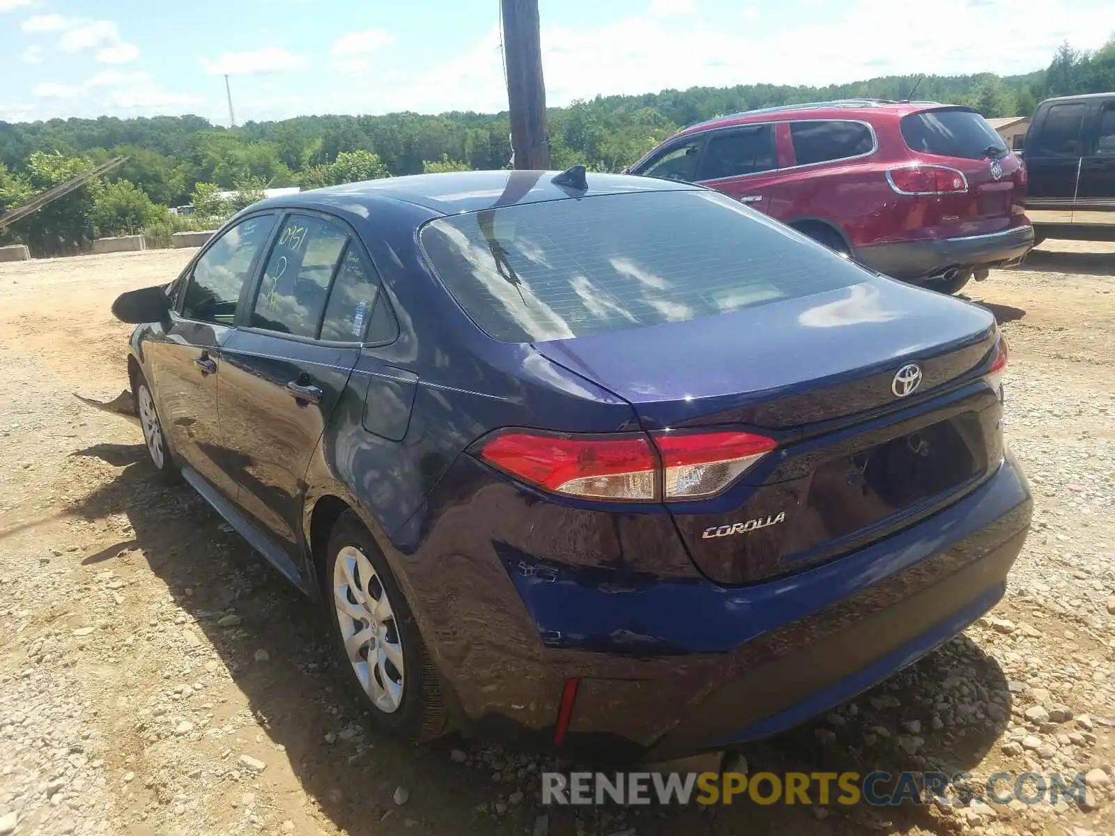 3 Photograph of a damaged car JTDEPRAE0LJ083296 TOYOTA COROLLA 2020