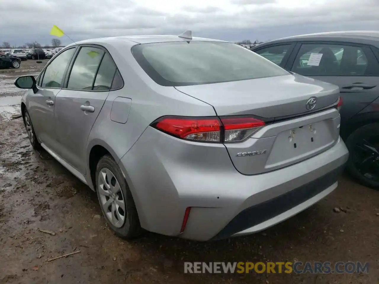 3 Photograph of a damaged car JTDEPRAE0LJ083590 TOYOTA COROLLA 2020