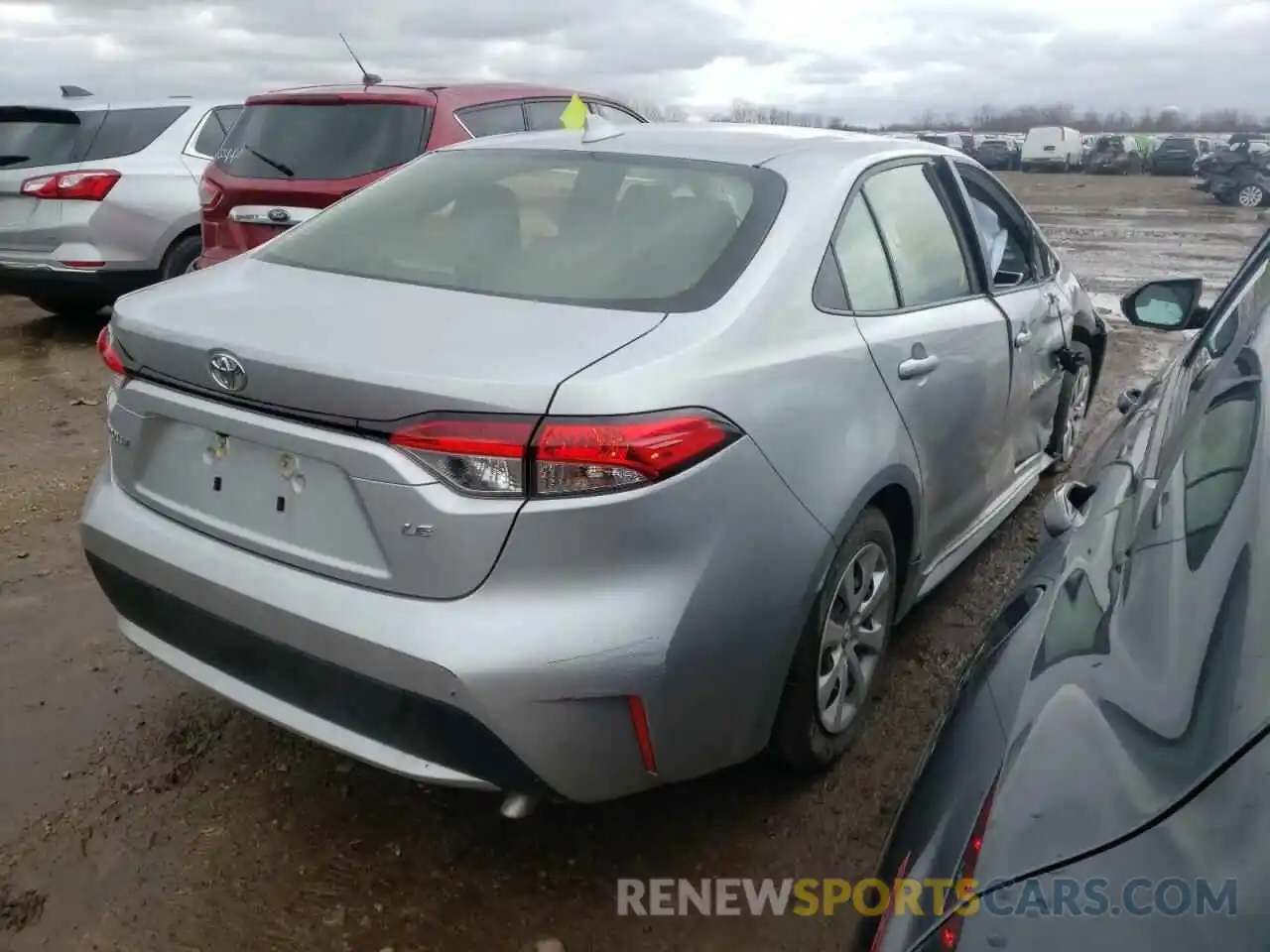 4 Photograph of a damaged car JTDEPRAE0LJ083590 TOYOTA COROLLA 2020