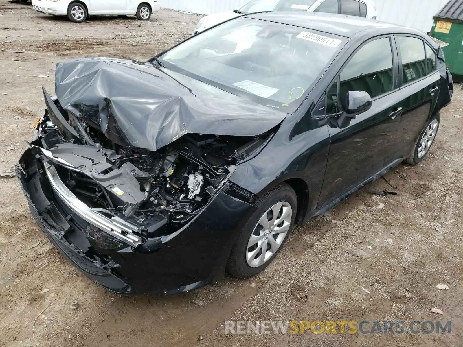 2 Photograph of a damaged car JTDEPRAE0LJ083623 TOYOTA COROLLA 2020