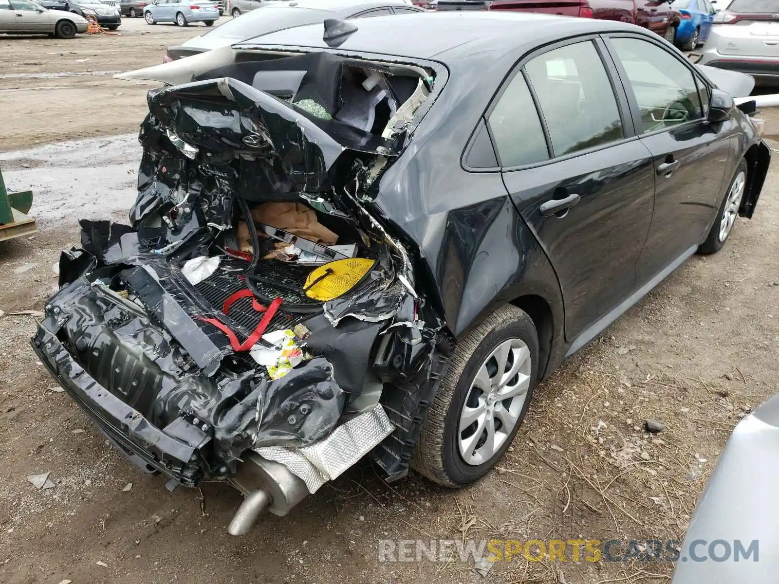 4 Photograph of a damaged car JTDEPRAE0LJ083623 TOYOTA COROLLA 2020