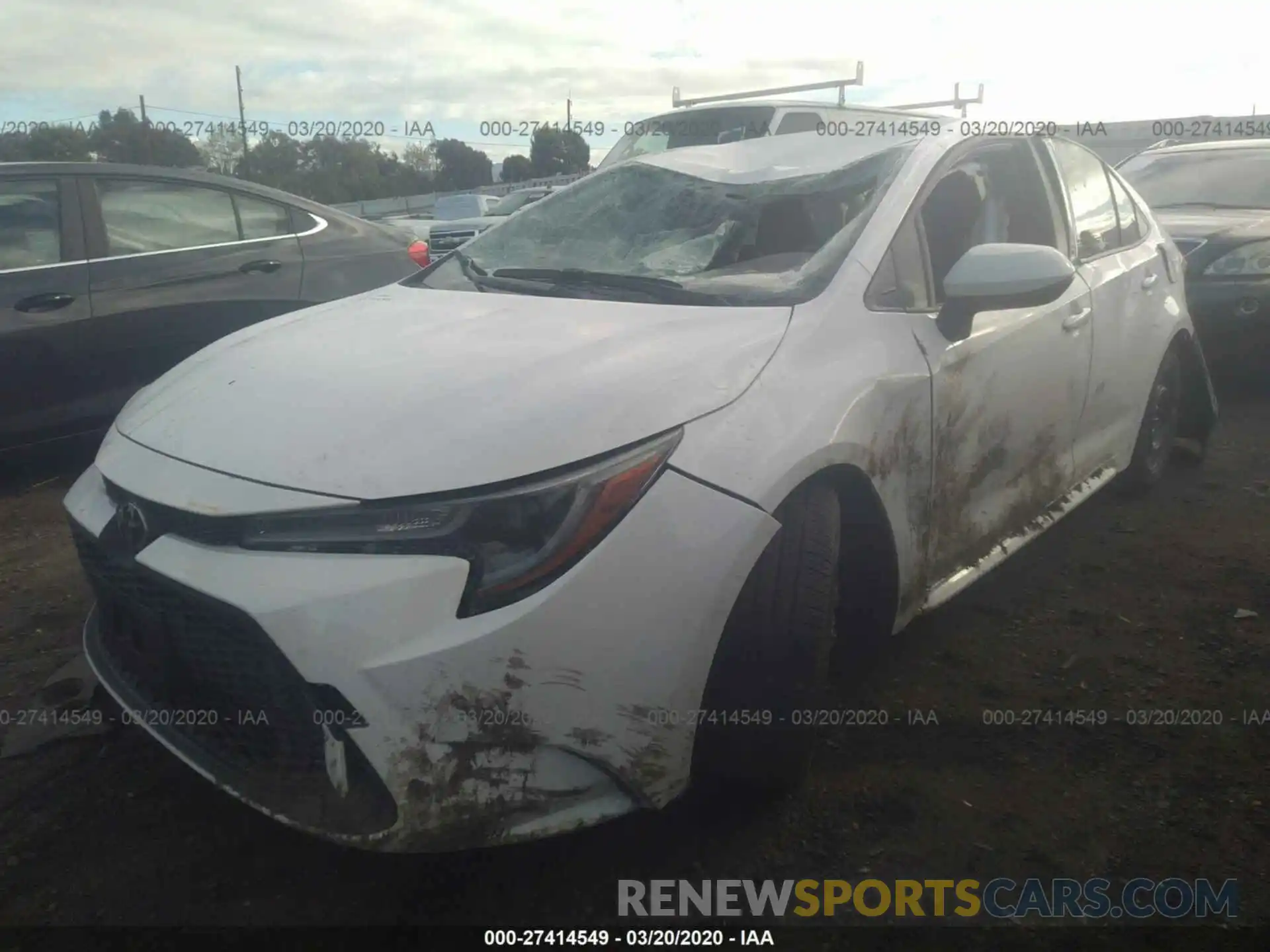 2 Photograph of a damaged car JTDEPRAE0LJ083671 TOYOTA COROLLA 2020