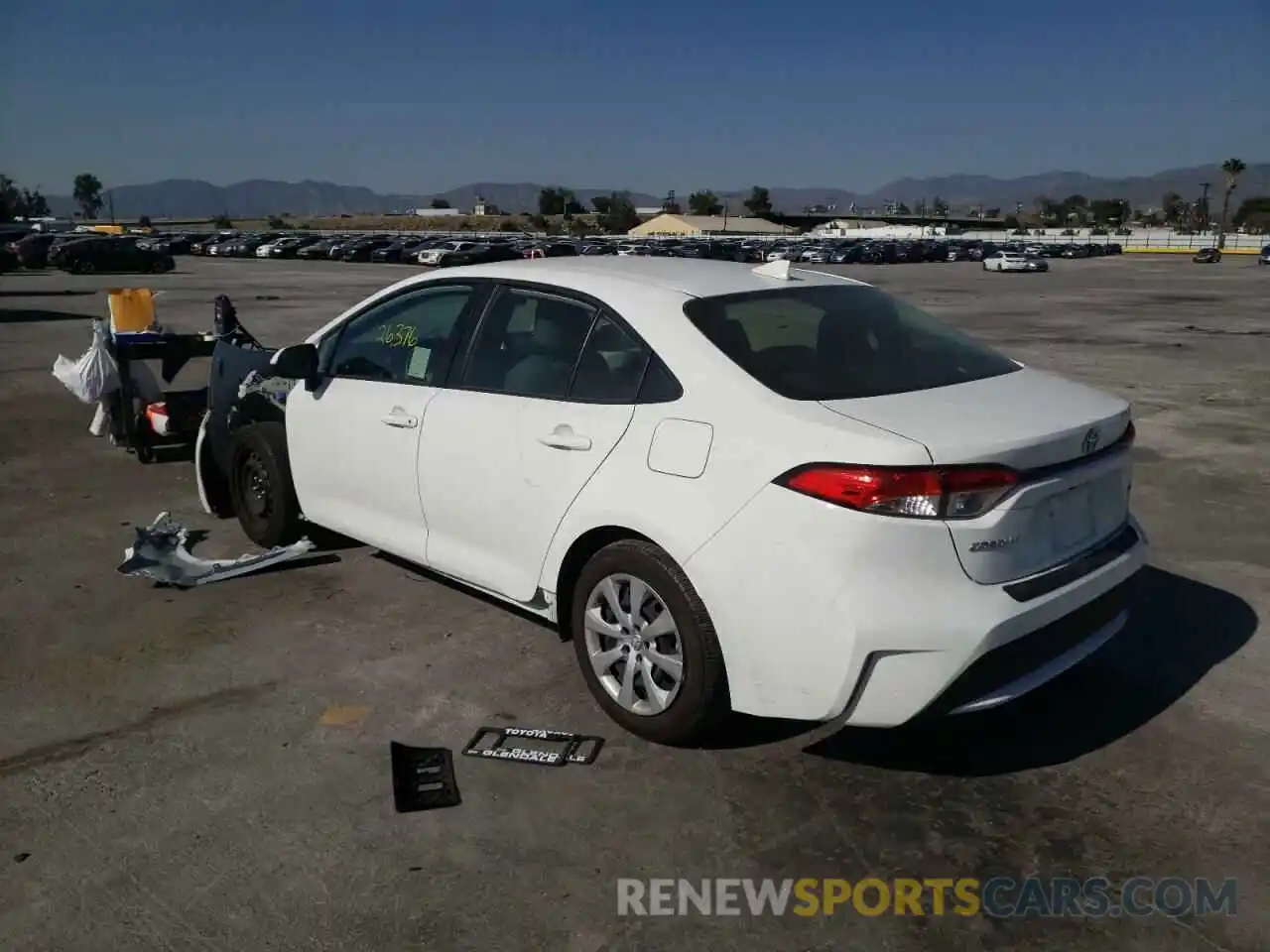 3 Photograph of a damaged car JTDEPRAE0LJ083749 TOYOTA COROLLA 2020