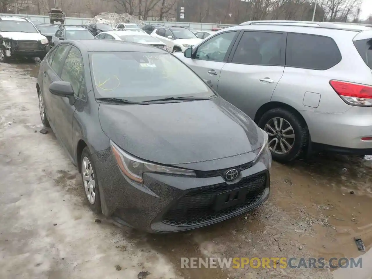 1 Photograph of a damaged car JTDEPRAE0LJ083847 TOYOTA COROLLA 2020