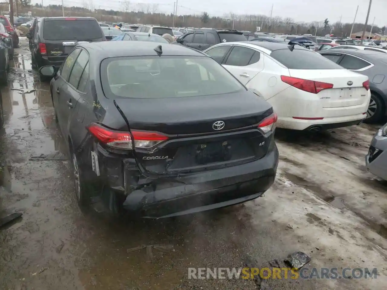 3 Photograph of a damaged car JTDEPRAE0LJ083847 TOYOTA COROLLA 2020